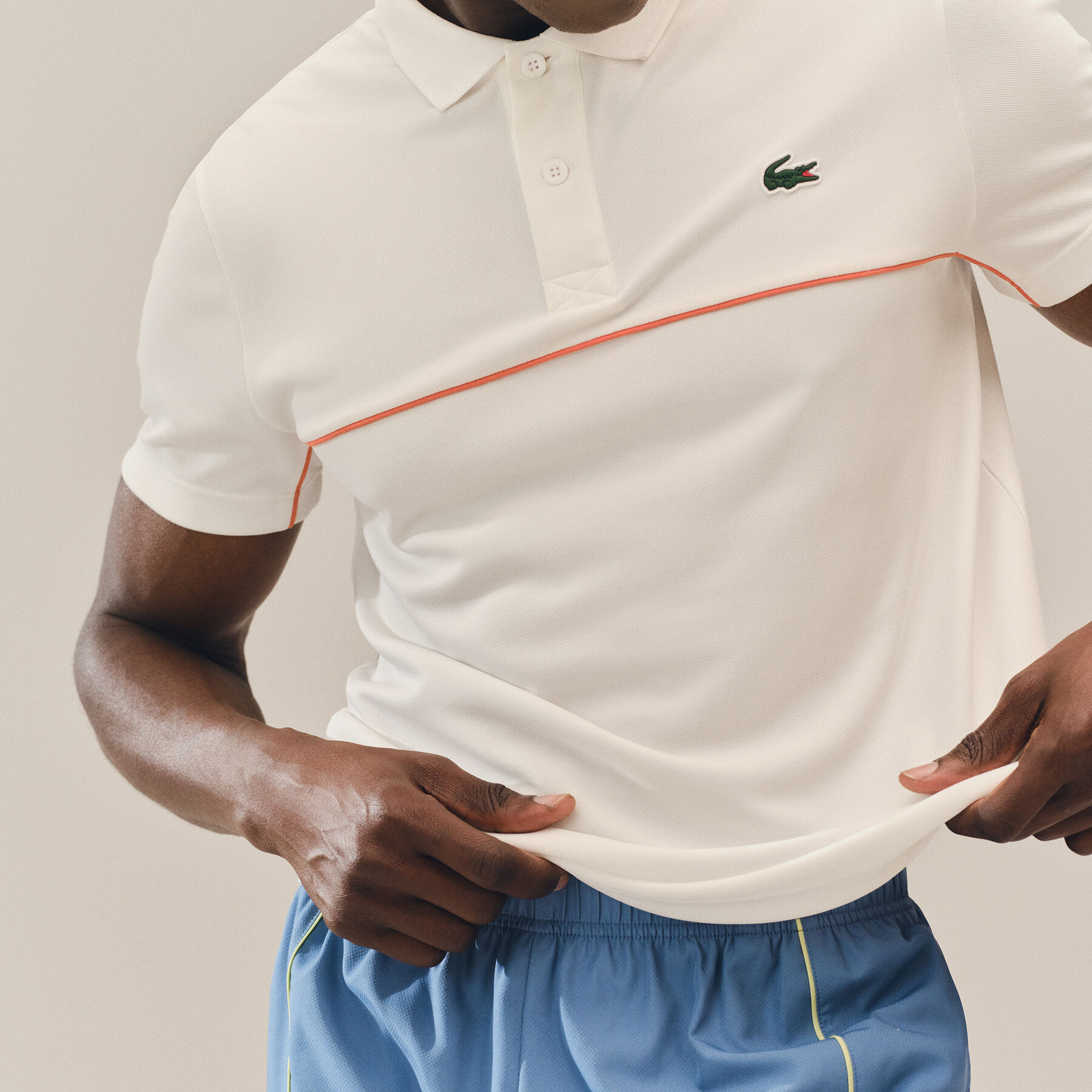 Sport Ultra Dry Trim Accent Polo Shirt lacoste sport ultra dry trim accent polo shirt