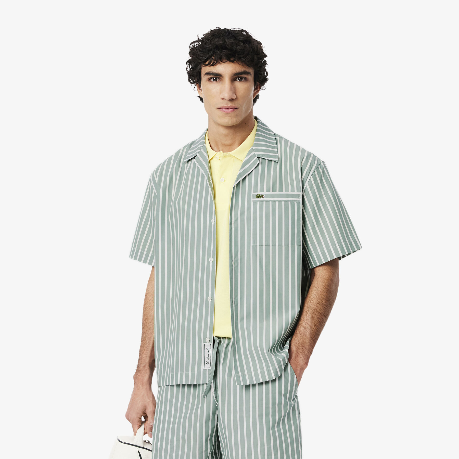 Relaxed Fit Striped Short Sleeved Shirt Relaxed Fit Striped Short Sleeved Shirt