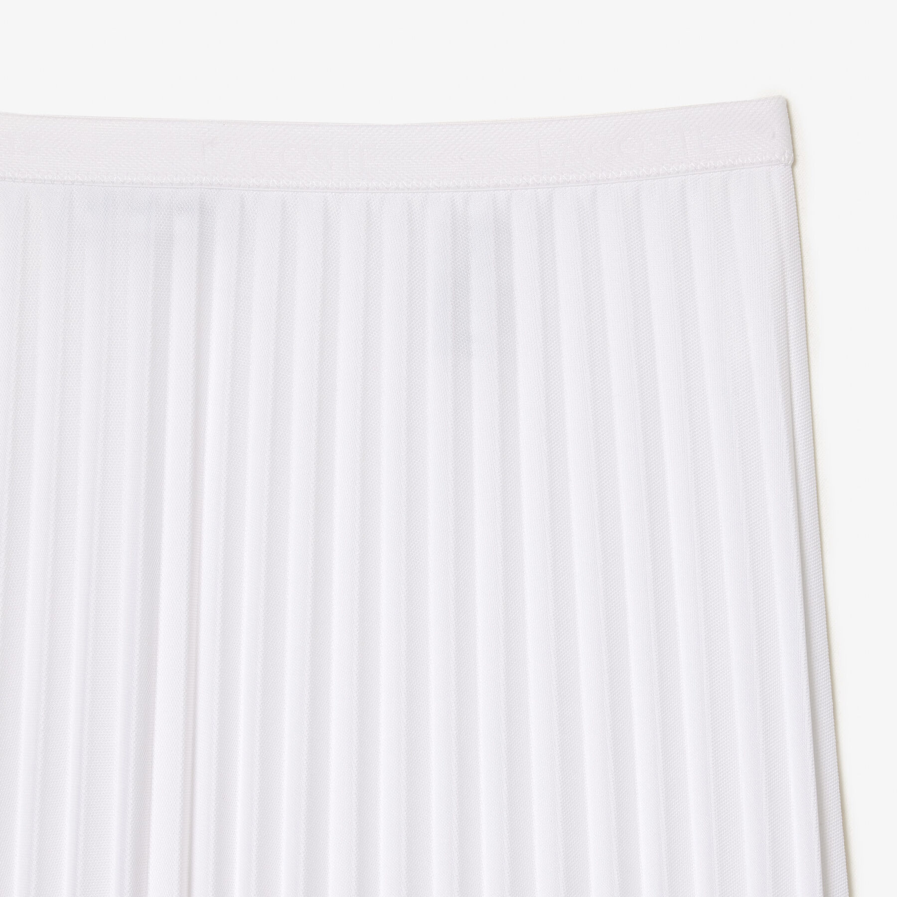 Elastic Waist Fluid Pleated Skirt lacoste elastic waist fluid pleated skirt