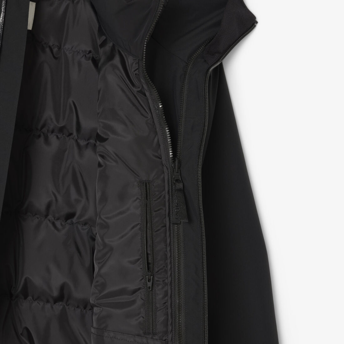 lacoste 3 in 1 water repellent padded parka