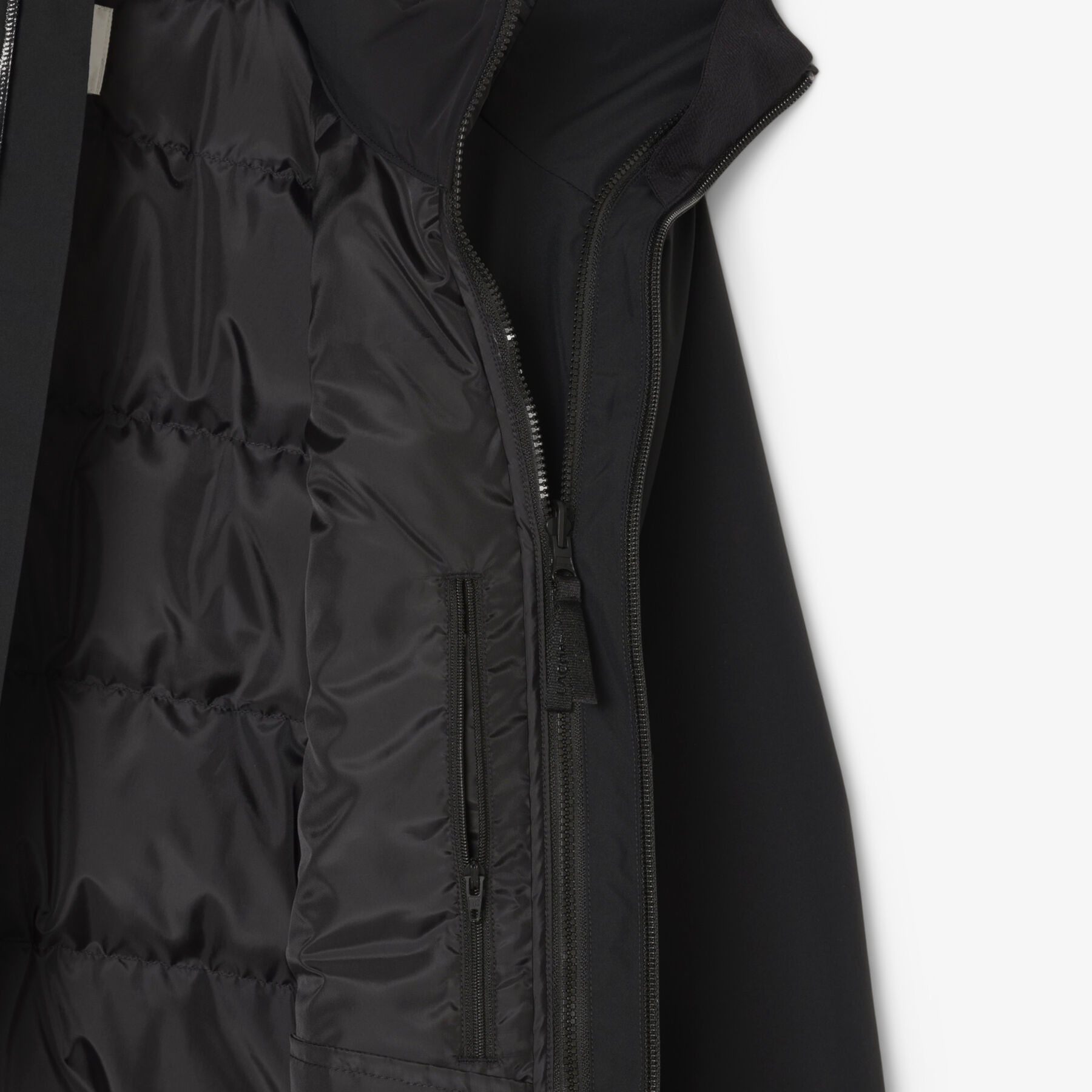 lacoste 3 in 1 water repellent padded parka