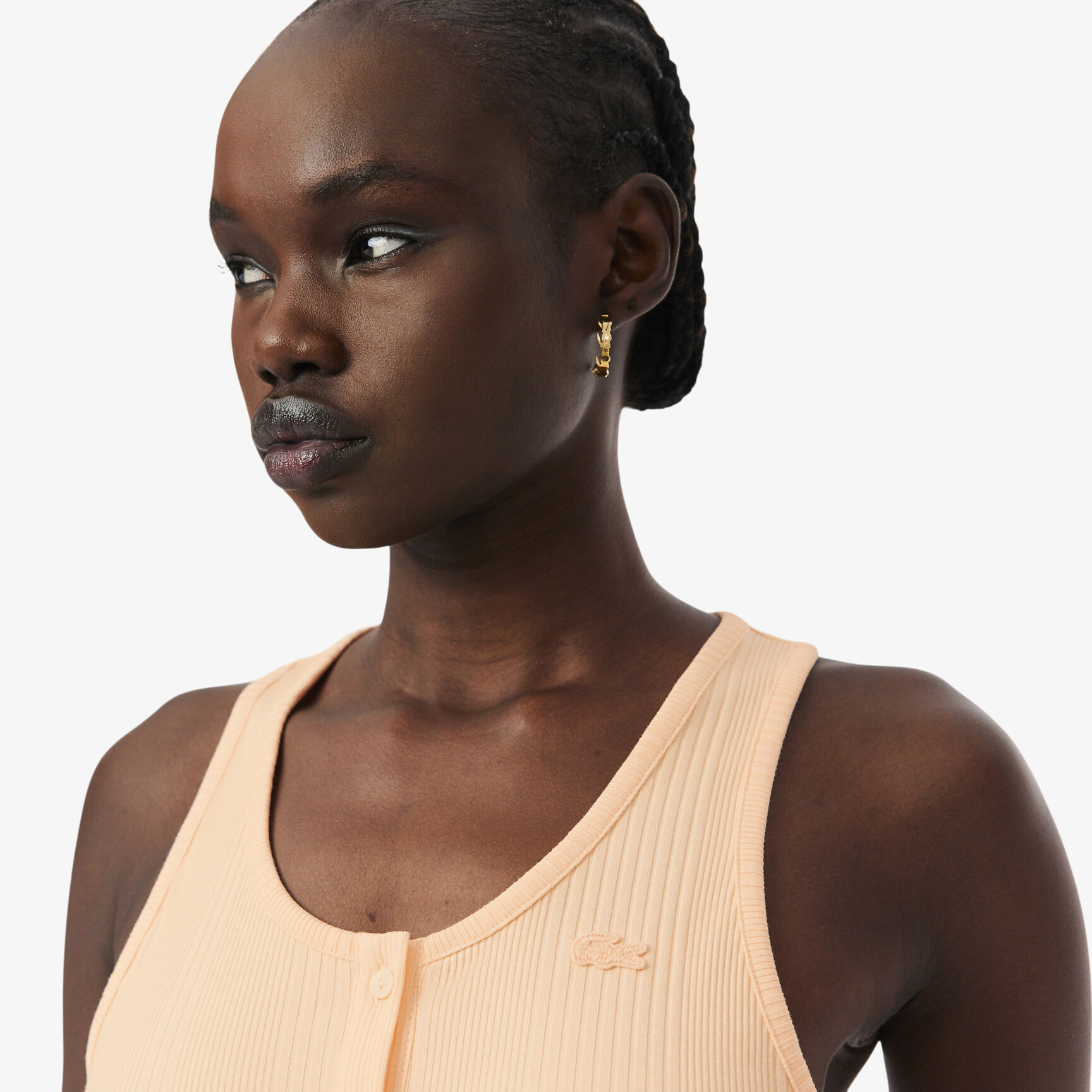 Slim Fit Ribbed Cotton Tank Top