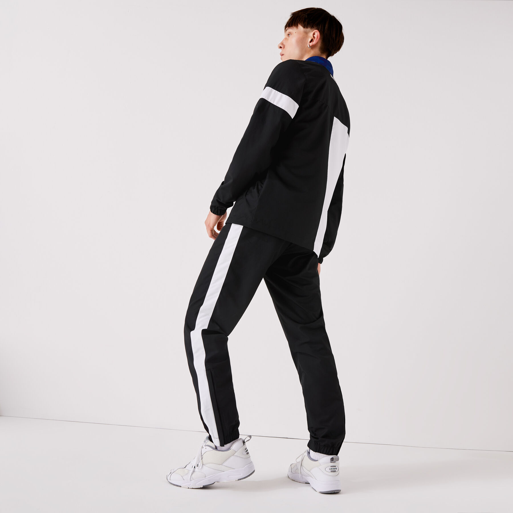 men s lacoste sport lightweight colourblock tracksuit