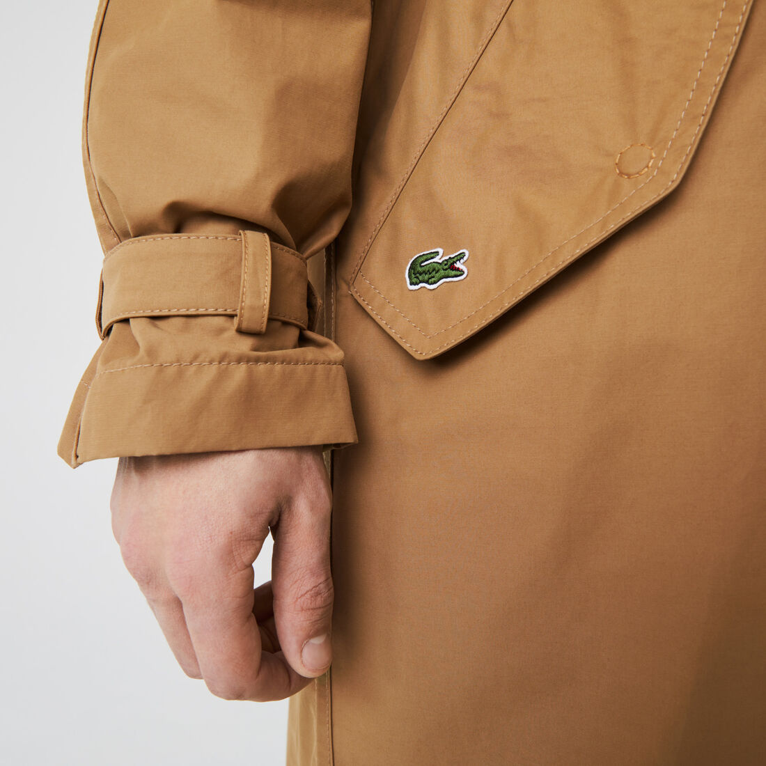 Unisex Solid Lightweight Canvas Trench Coat Unisex Solid Lightweight Canvas Trench Coat