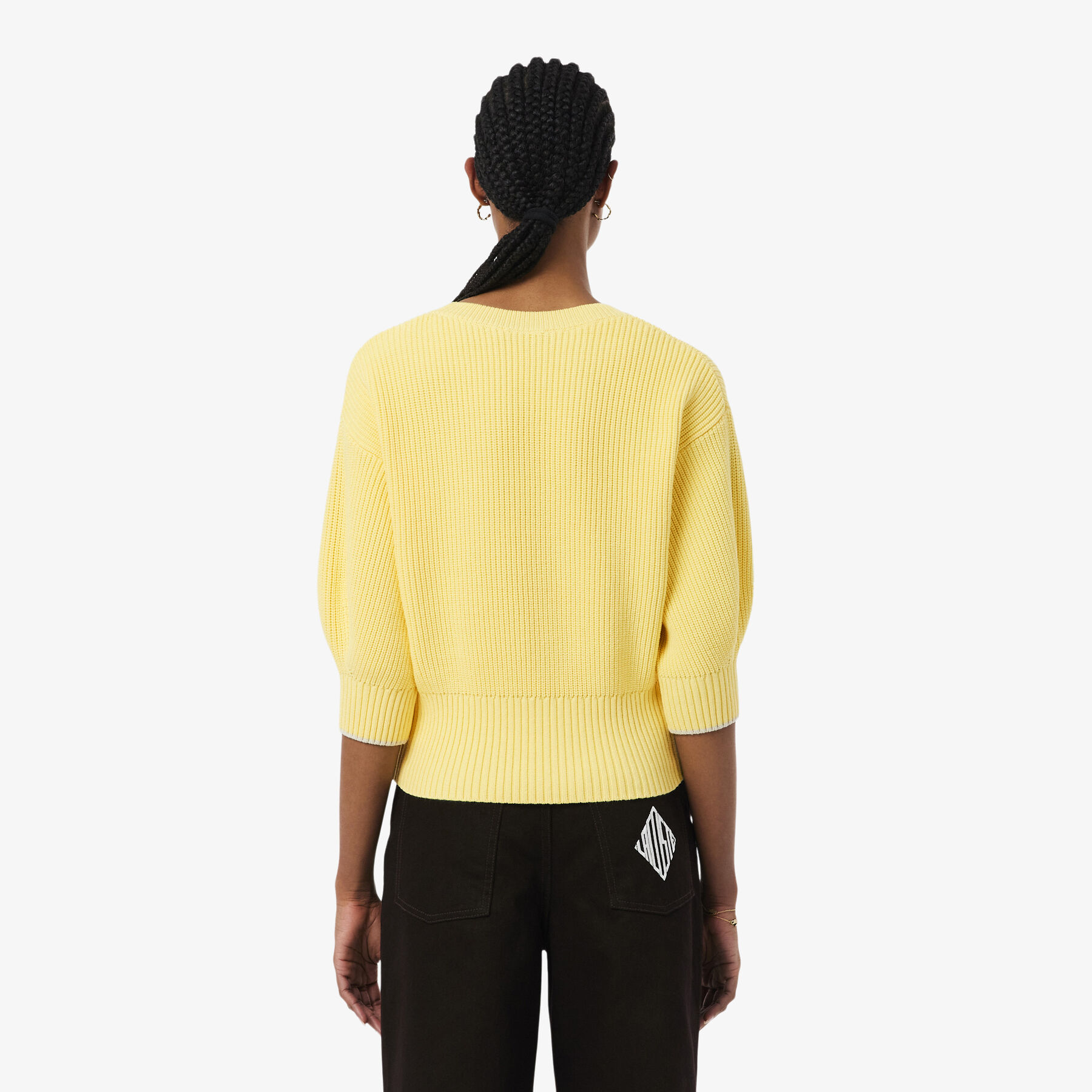 lacoste cotton crew neck sweater