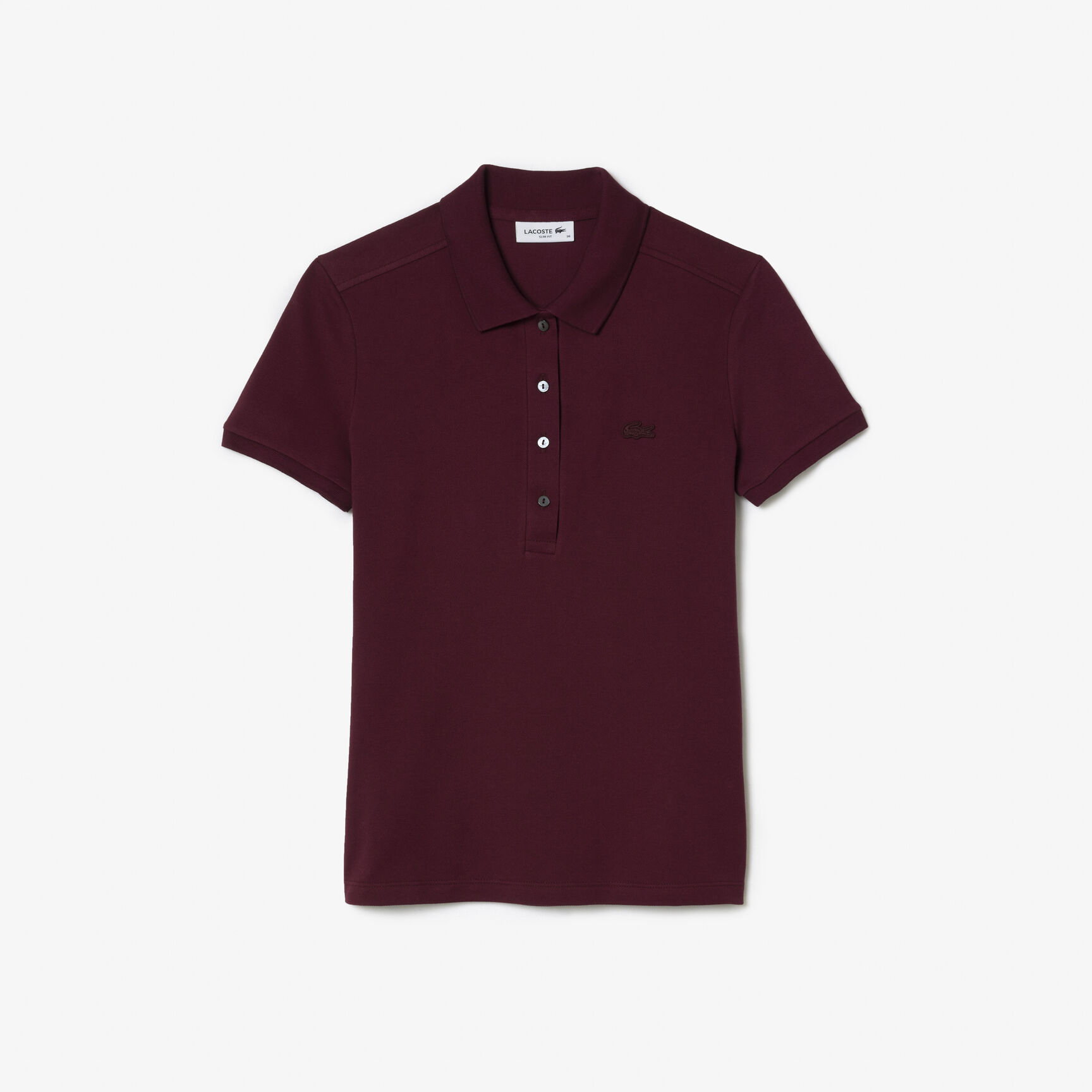 تيشيرت بولو L.12.D بقصة ضيقة من قماش بيتي بيكيه المطاطي تيشيرت بولو L.12.D بقصة ضيقة من قماش بيتي بيكيه المطاطي