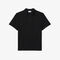 lacoste paris classic fit open neck embroidered polo shirt