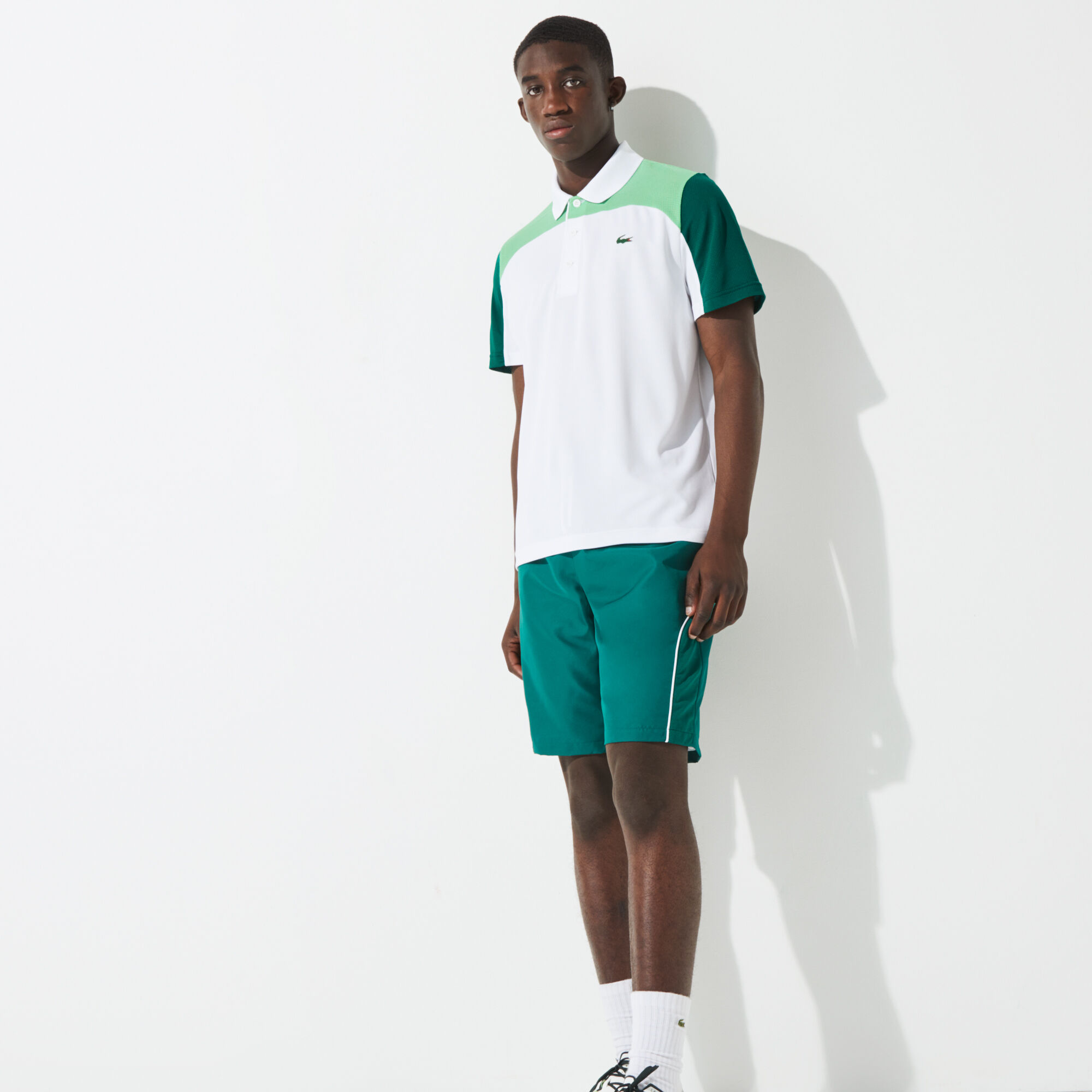 Ensemble lacoste sport short polo clearance