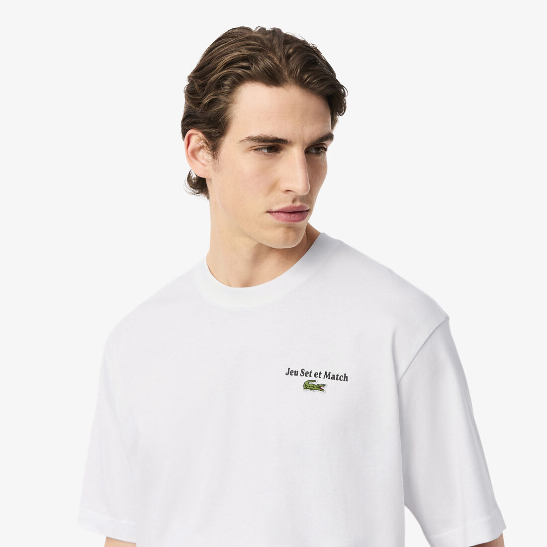 تي شيرت فضفاض من قماش الجيرسي الثقيل المطبوع تي شيرت فضفاض من قماش الجيرسي الثقيل المطبوع