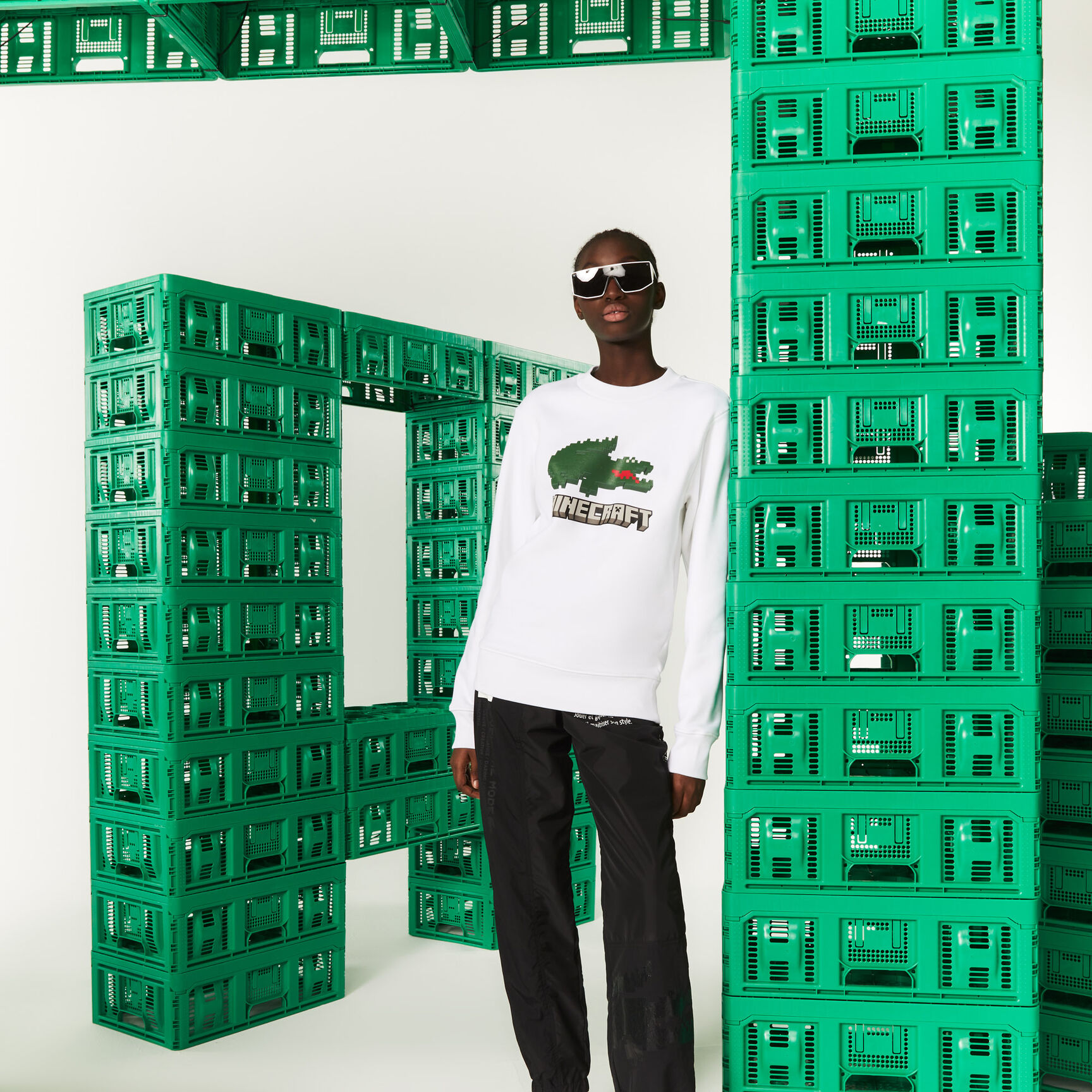 Unisex Lacoste x Minecraft Organic Fleece Sweatshirt