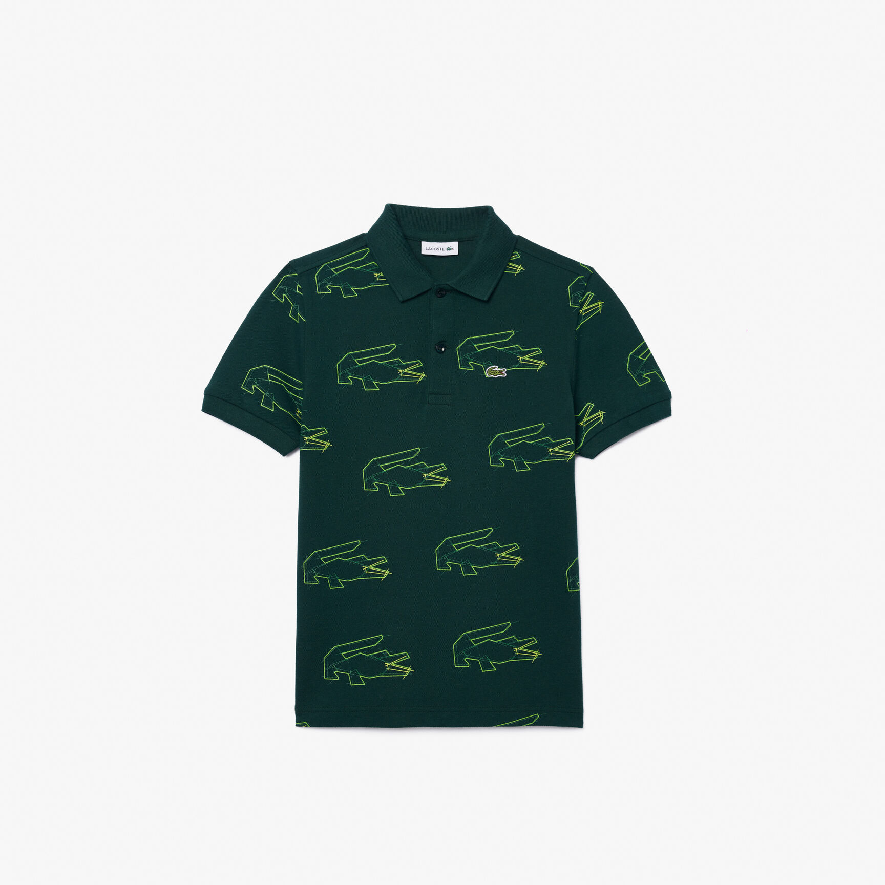 Crocodile Print Polo Shirt