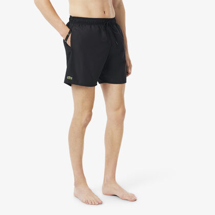 شورت سباحة أحادي اللون متوسط الطول شورت سباحة أحادي اللون متوسط الطول