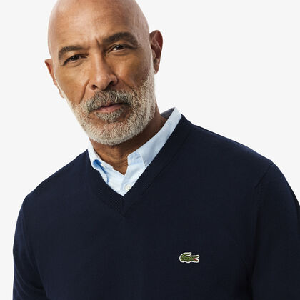 Monochrome Cotton V-neck Sweater Monochrome Cotton V-neck Sweater