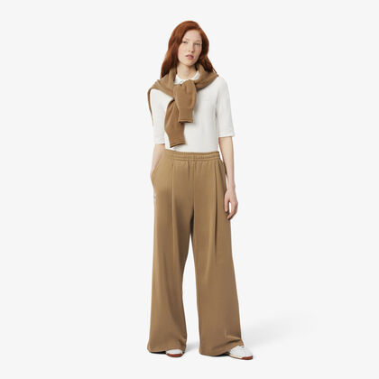 Pleat Front Pique Sweatpants
