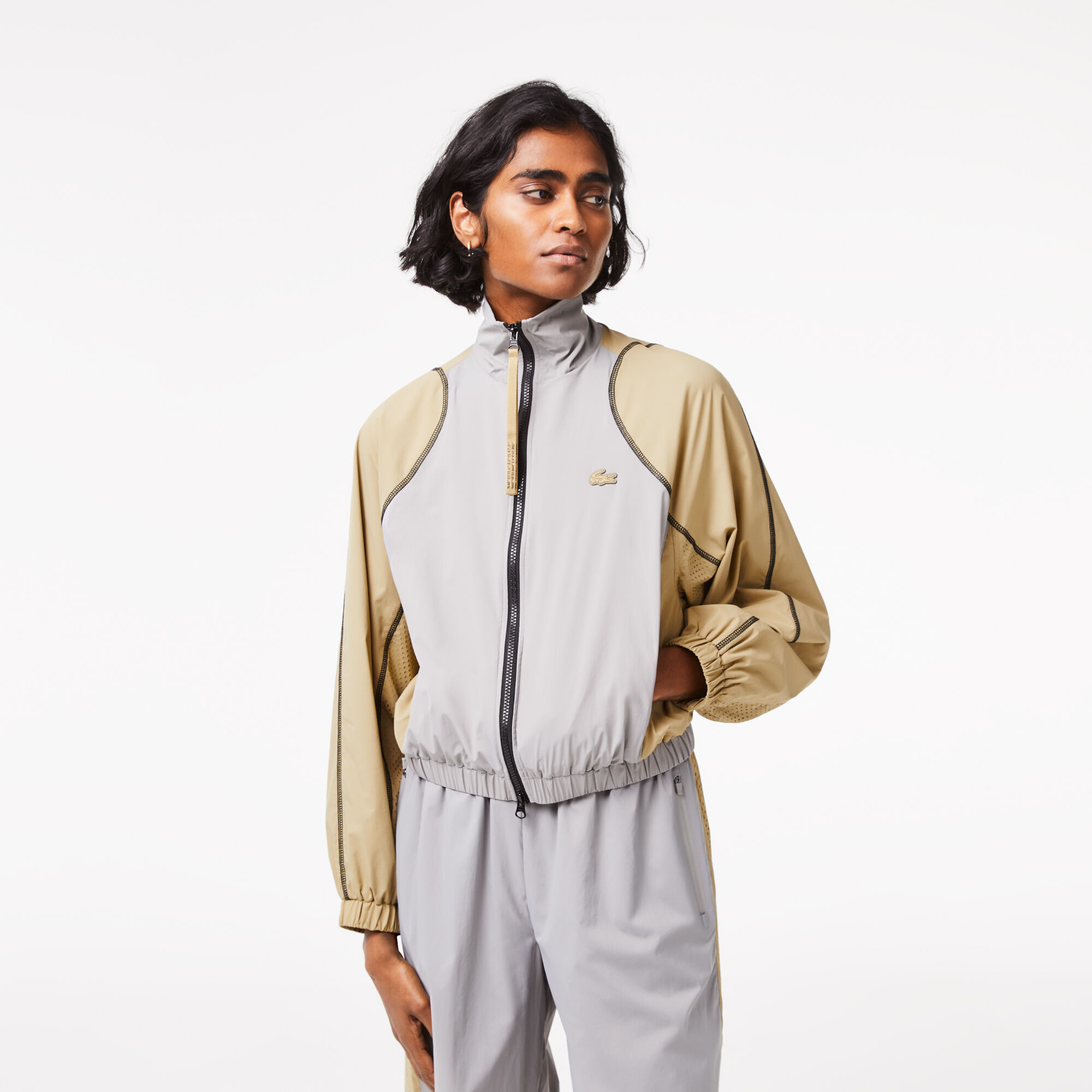 Buy Women s Lacoste Oversized Two Tone Taffeta Jacket Lacoste SA
