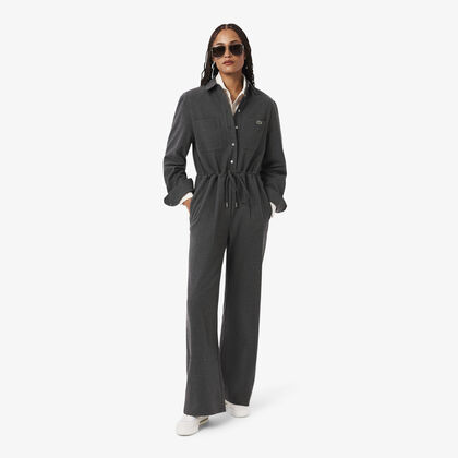 Long Sleeved Flannel Jumpsuit