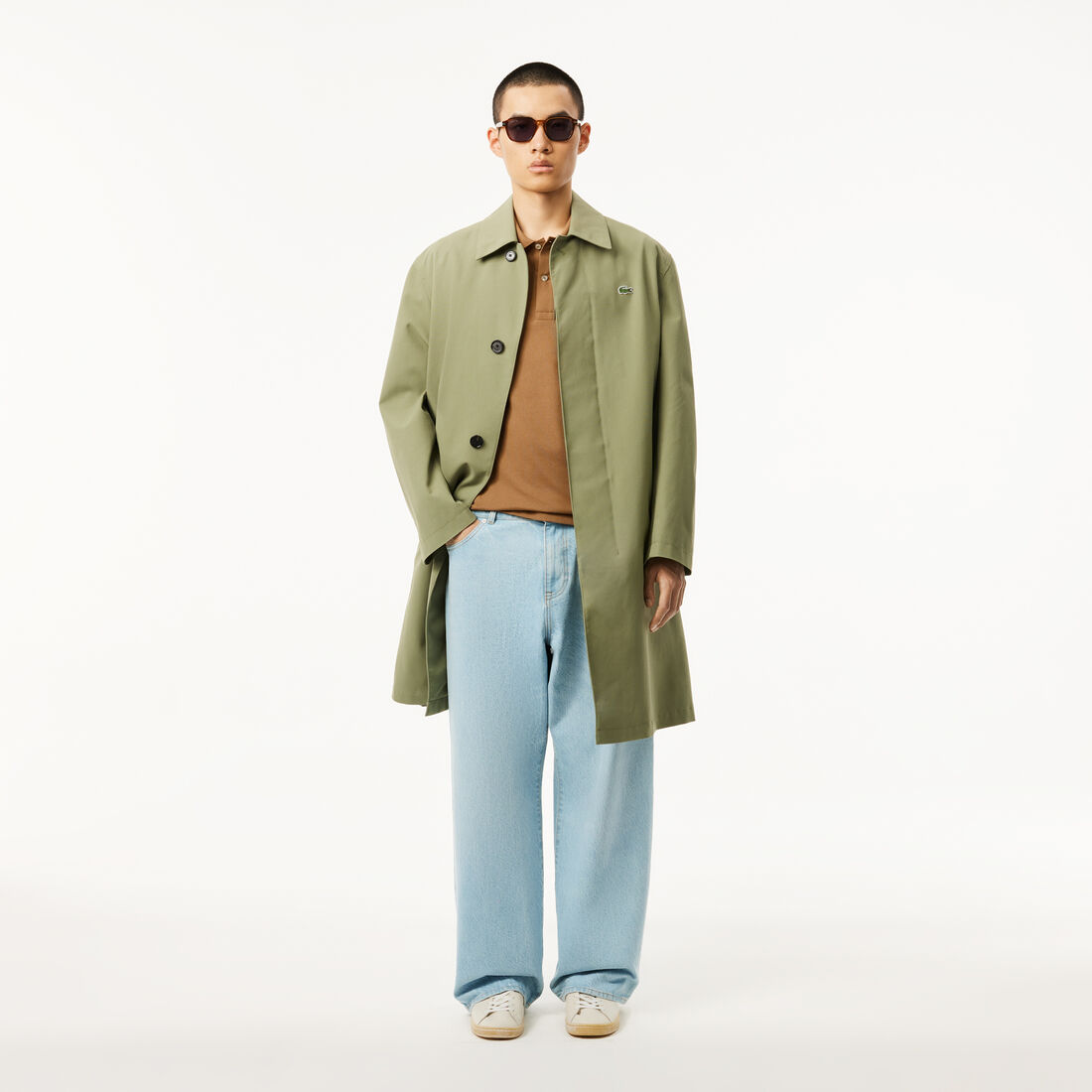 قميص بولو بيكيه بقصة ضيقة L.12.12 قميص بولو بيكيه بقصة ضيقة L.12.12