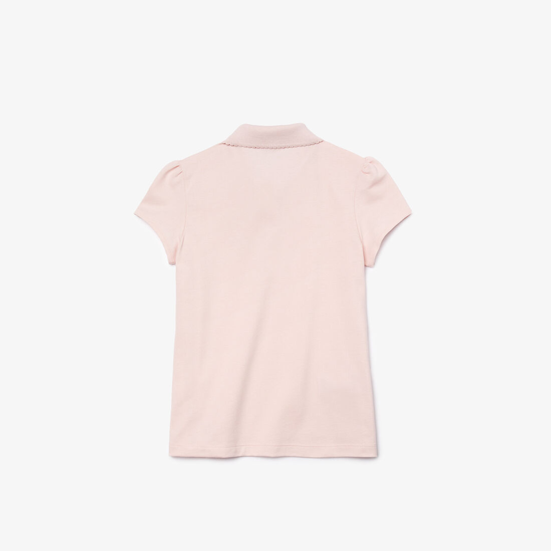Scalloped Collar Mini Pique Polo Shirt Scalloped Collar Mini Pique Polo Shirt