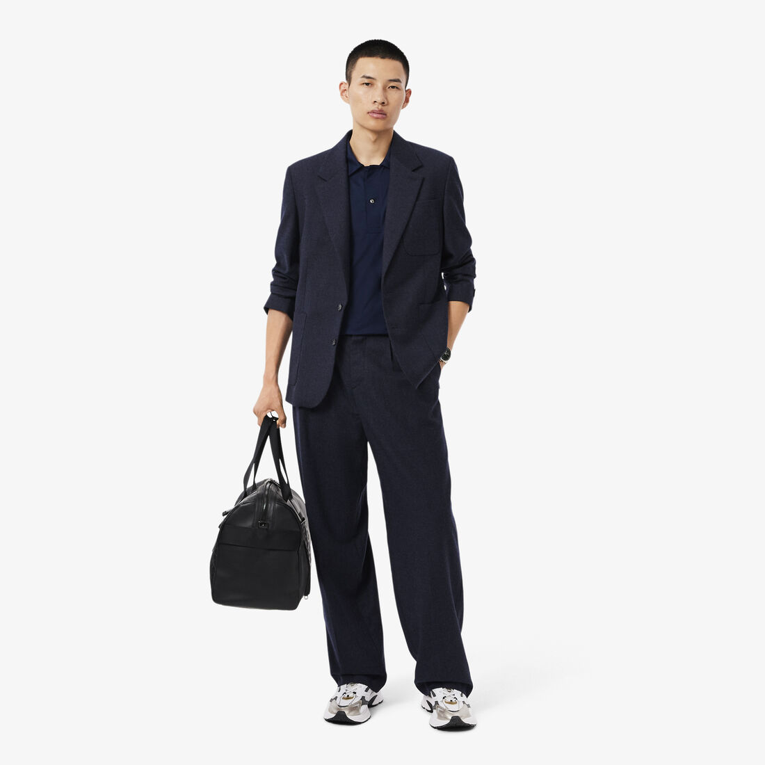 Paris Classic Fit Open Neck Embroidered Polo Shirt Paris Classic Fit Open Neck Embroidered Polo Shirt