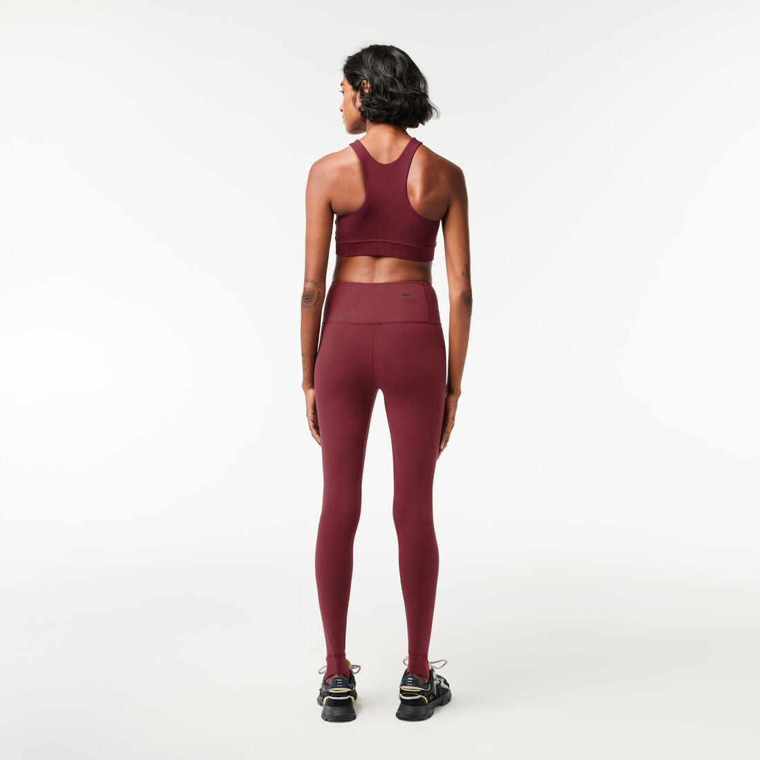 لغينغز متسعة من أسفل من نسيج مضلع دون خياطة لغينغز متسعة من أسفل من نسيج مضلع دون خياطة