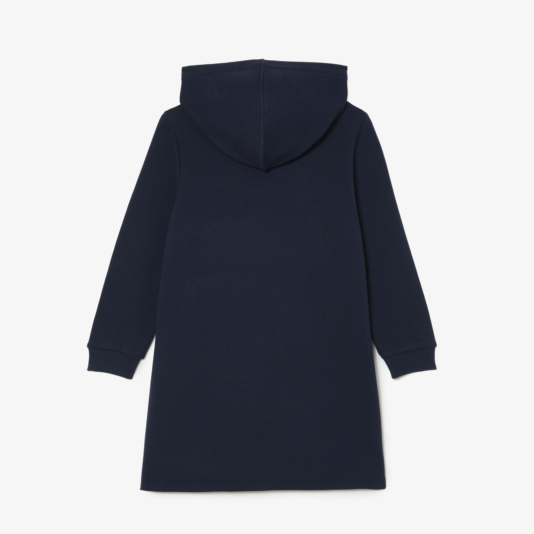 Hooded Cotton Fleece Sweatshirt Dress