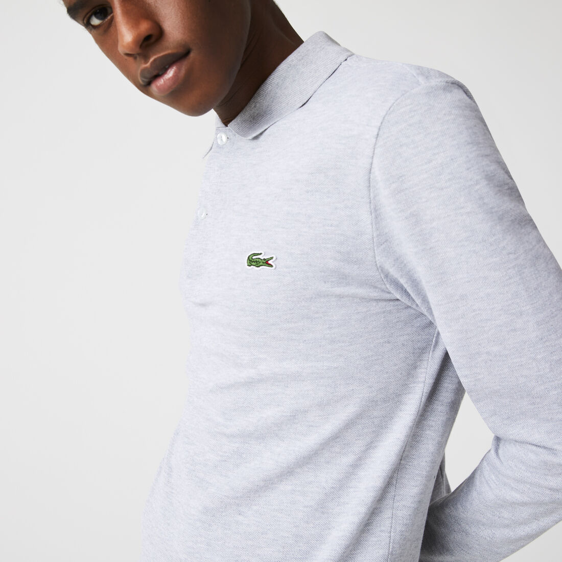 Slim Fit L.12.12 Long Sleeved Polo Shirt Slim Fit L.12.12 Long Sleeved Polo Shirt