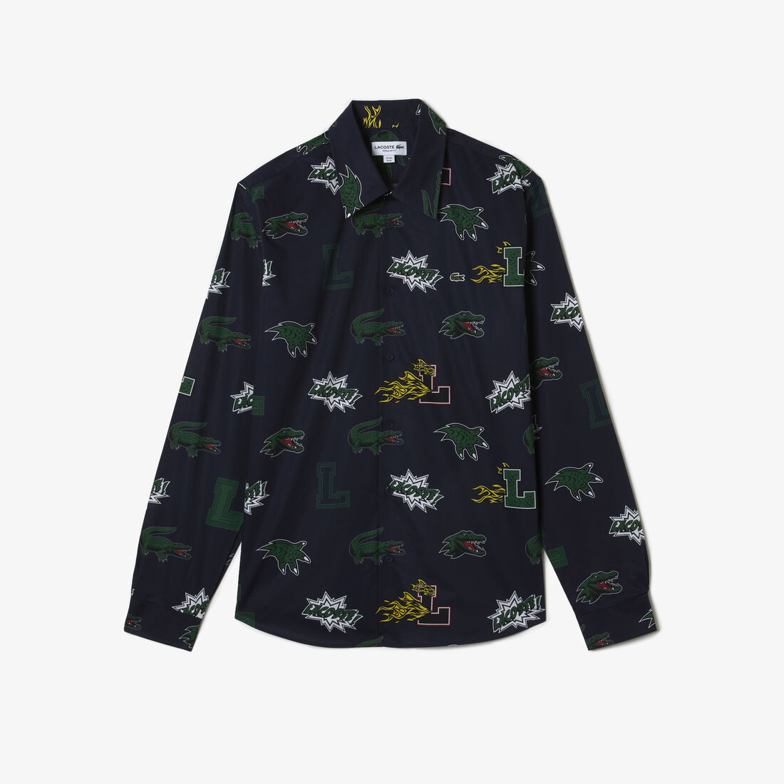 Men's Lacoste Holiday Regular Fit Crocodile Print Shirt Men's Lacoste Holiday Regular Fit Crocodile Print Shirt