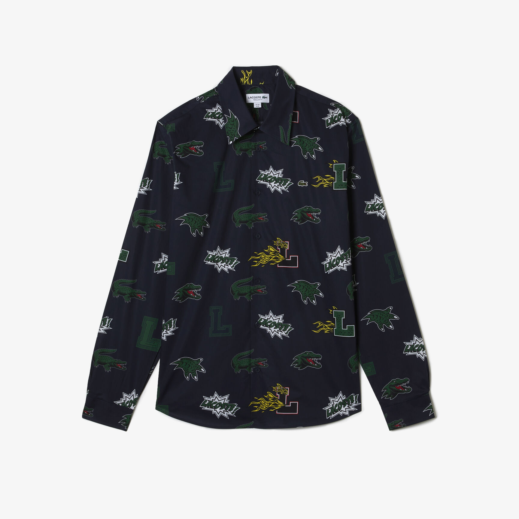 Men's Lacoste Holiday Regular Fit Crocodile Print Shirt Men's Lacoste Holiday Regular Fit Crocodile Print Shirt