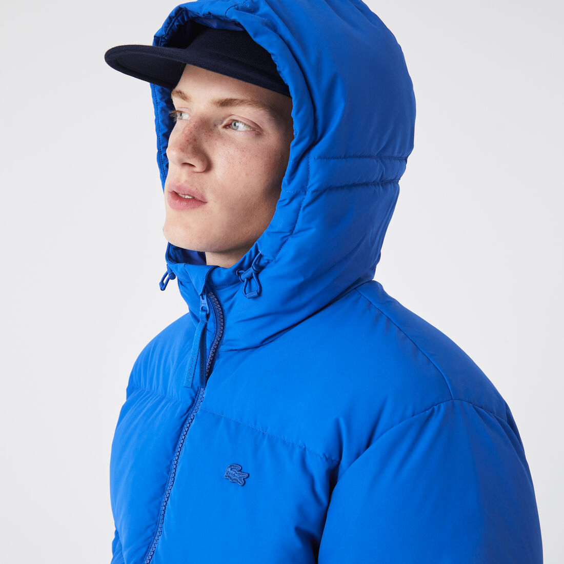 Men's Lacoste Quilted Water-Repellent Short Jacket Men's Lacoste Quilted Water-Repellent Short Jacket