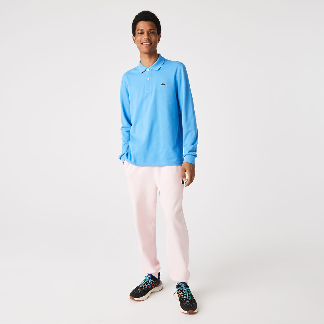 Classic Fit Long Sleeved L.12.12 Polo Shirt