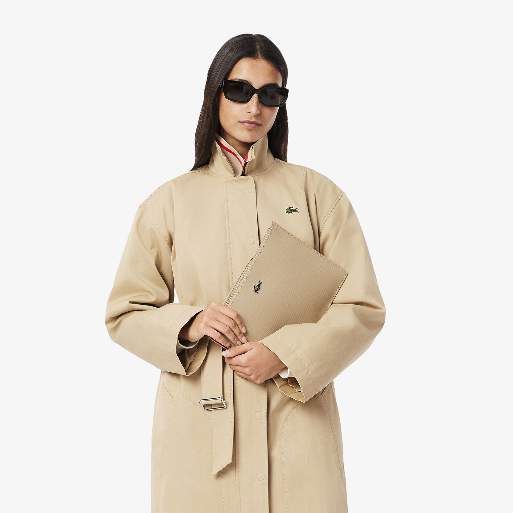 Anna Coated Pique Canvas Pouch