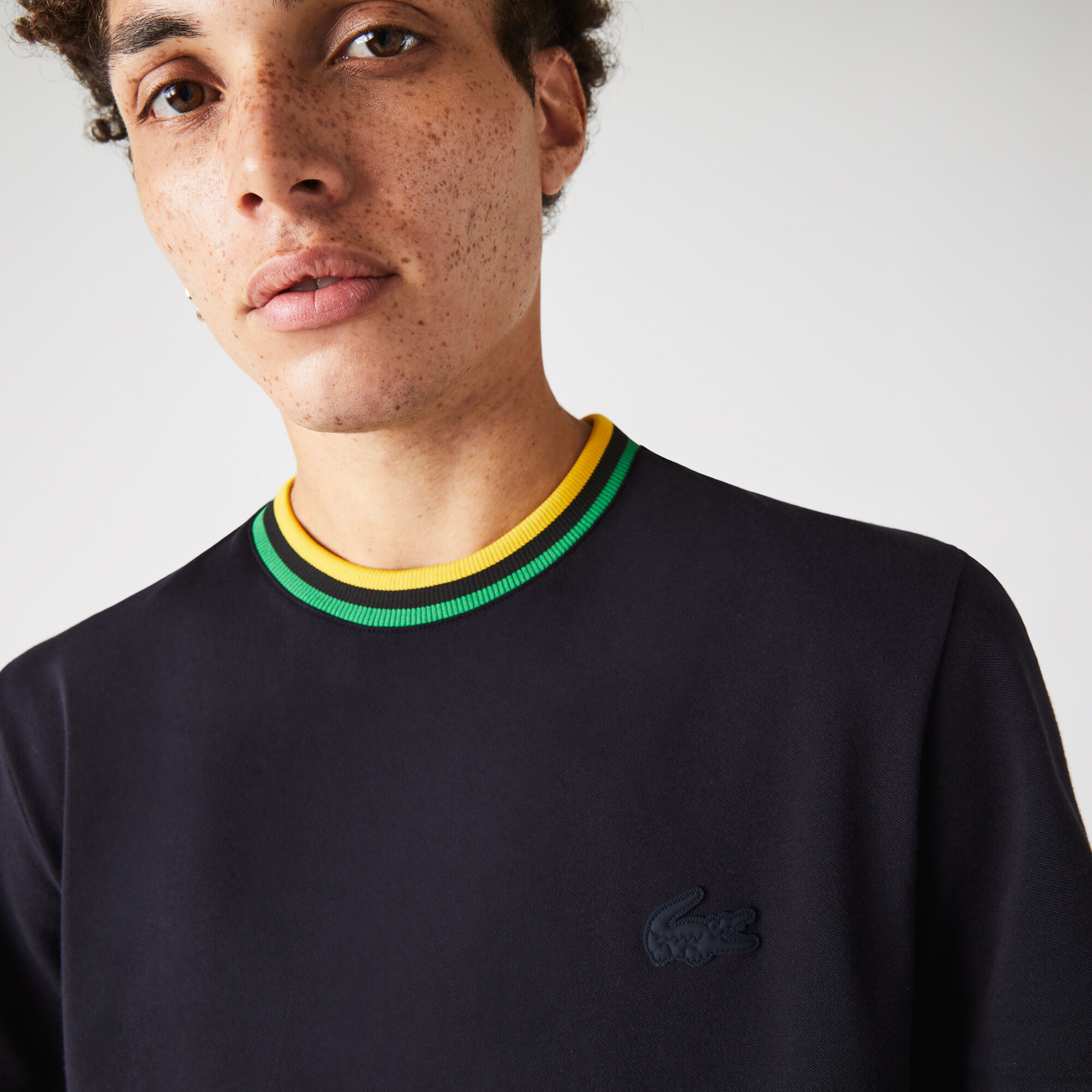 T shirt sales col rond lacoste