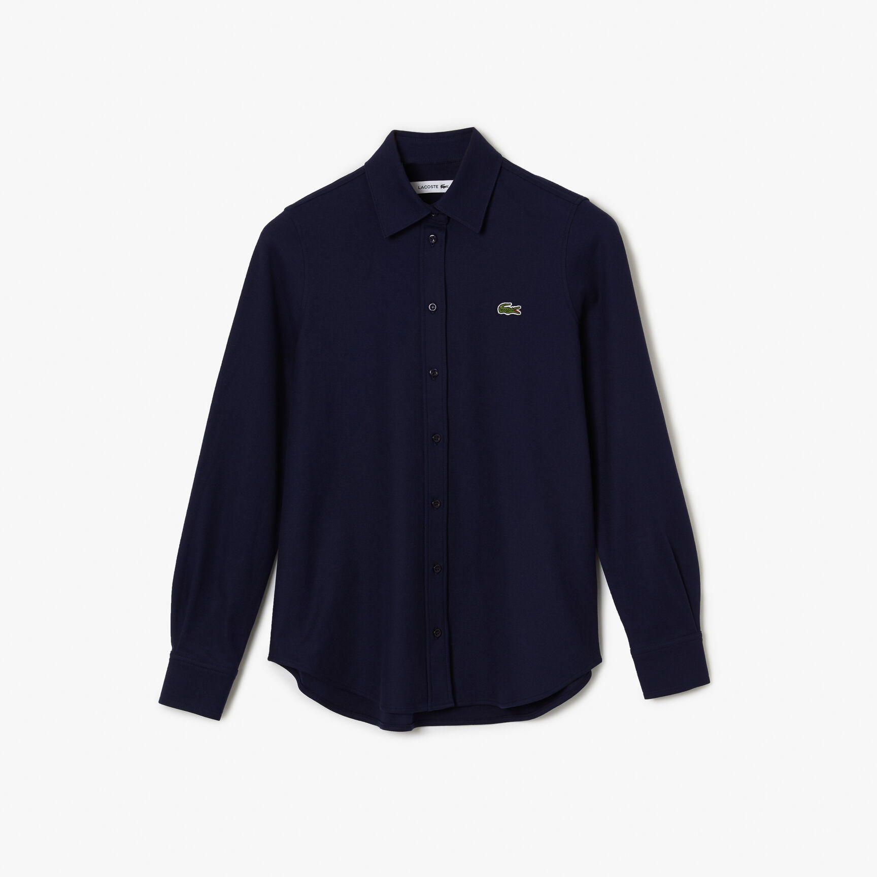 قميص لاكوست قطن بيكيه بياقة فرنسية للنساء قميص لاكوست قطن بيكيه بياقة فرنسية للنساء