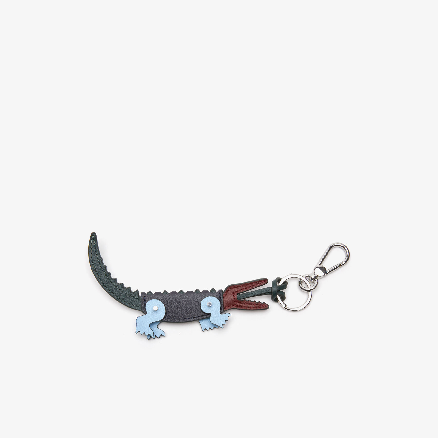 men s lacoste holiday color block crocodile key ring