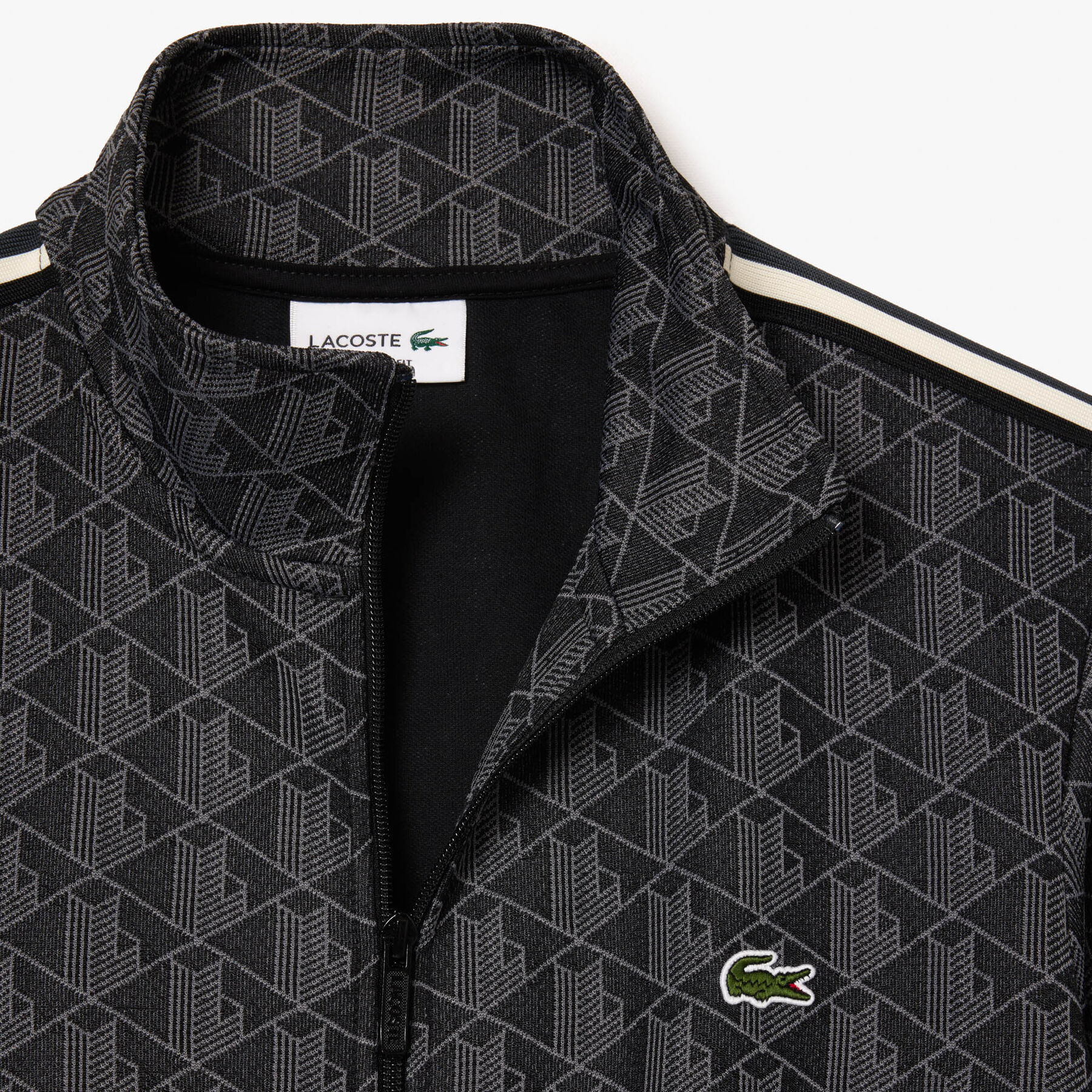 Paris Zip-Up Jacquard Track Jacket lacoste paris zip up jacquard track jacket