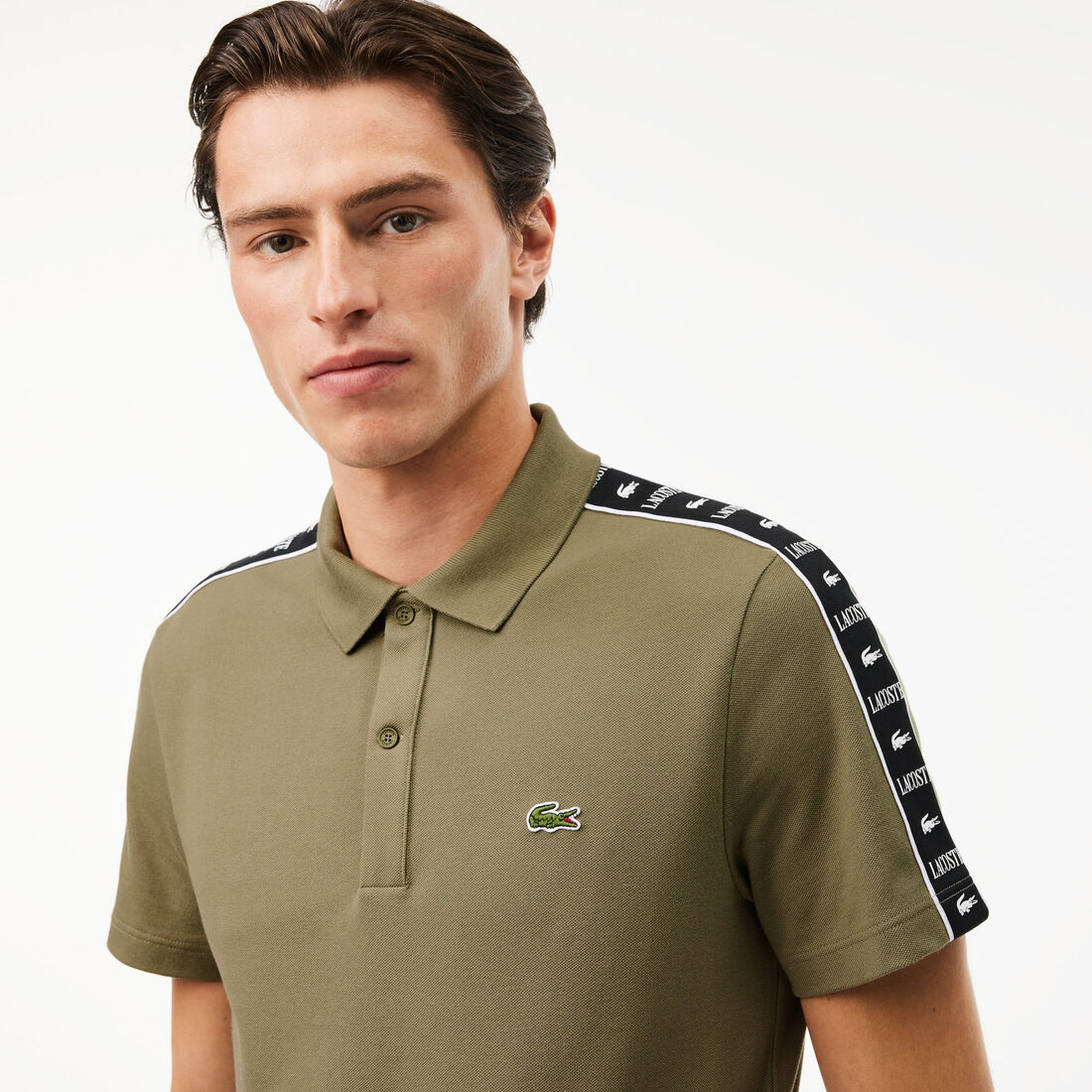 Contrast Stripe Pique Polo Shirt Contrast Stripe Pique Polo Shirt