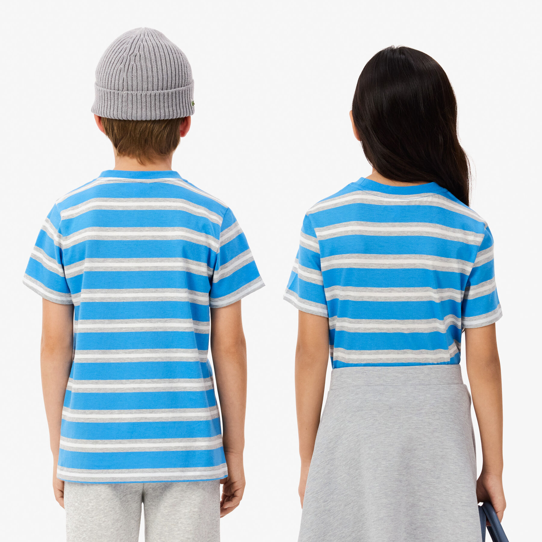 Kids' Lacoste Stripe Print Cotton Jersey T-shirt kids lacoste stripe print cotton jersey t shirt