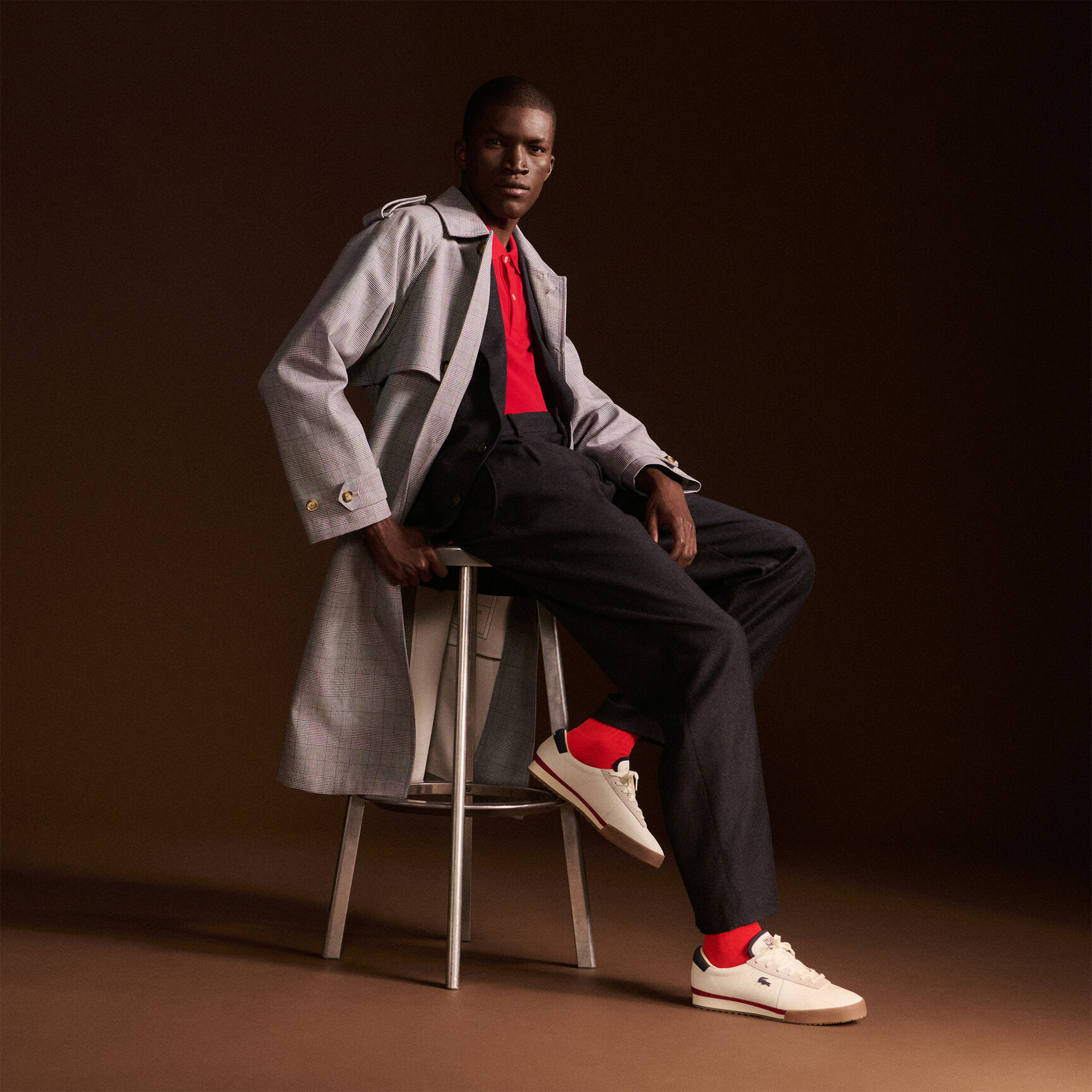 Men's Aura Leather Sneakers - 50SMA0161-407