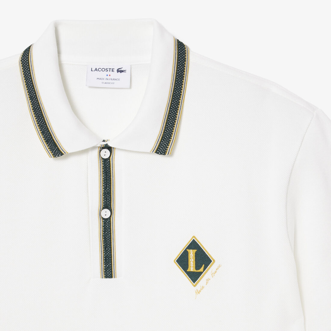 Classic Fit French Made Badge Accent Polo Shirt lacoste classic fit french made badge accent polo shirt