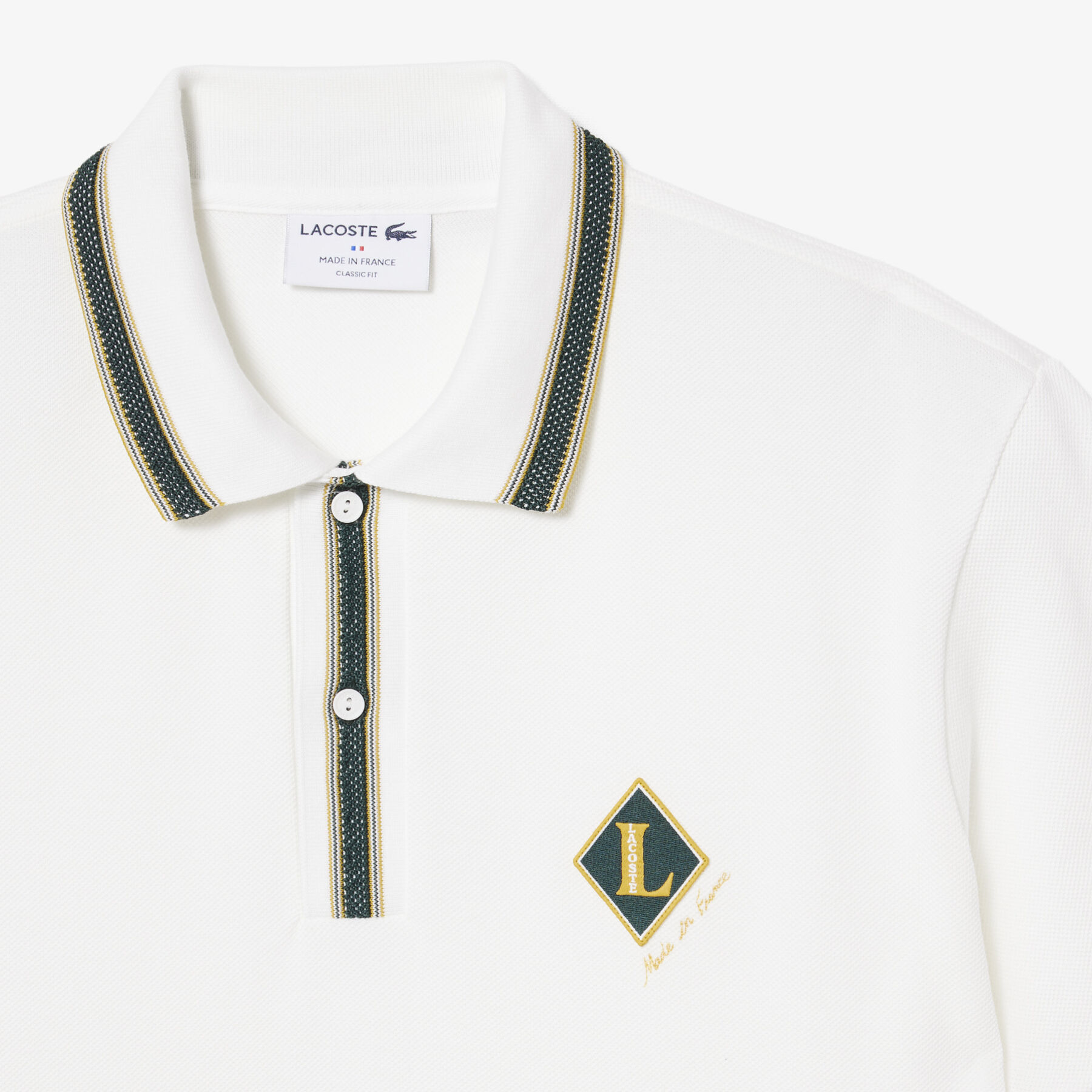 Classic Fit French Made Badge Accent Polo Shirt lacoste classic fit french made badge accent polo shirt