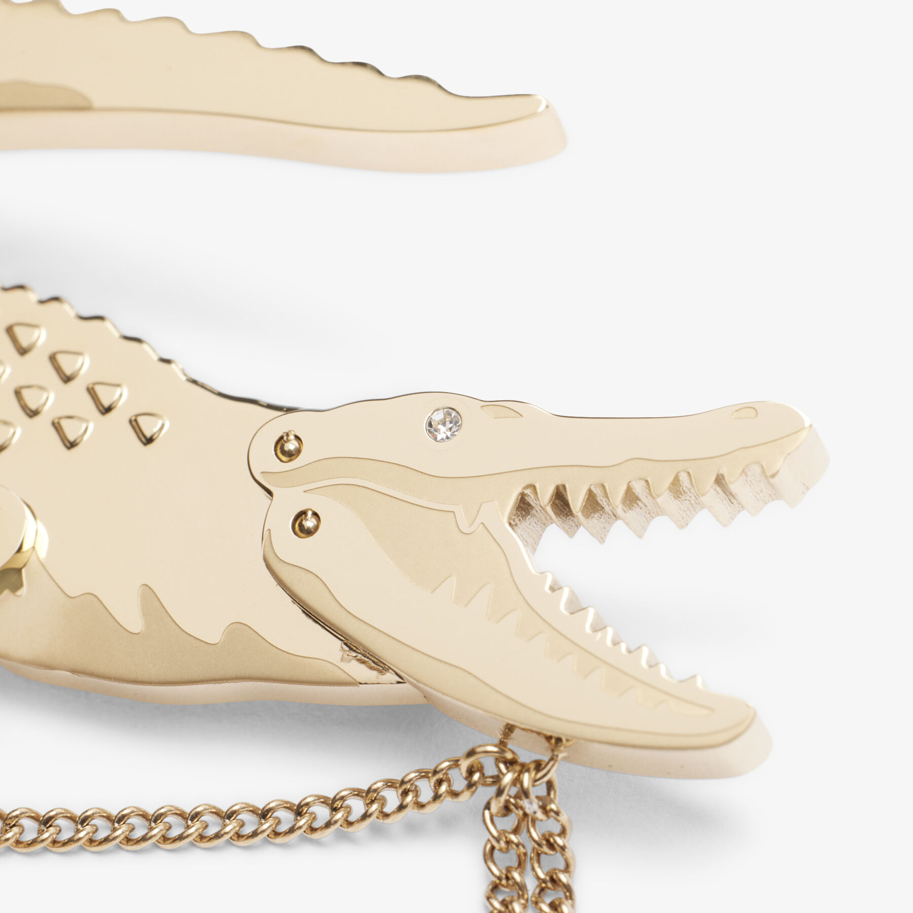 lacoste brooch crocodile
