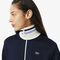 Zipped Stripe Accent Sweatshirt Zipped Stripe Accent Sweatshirt