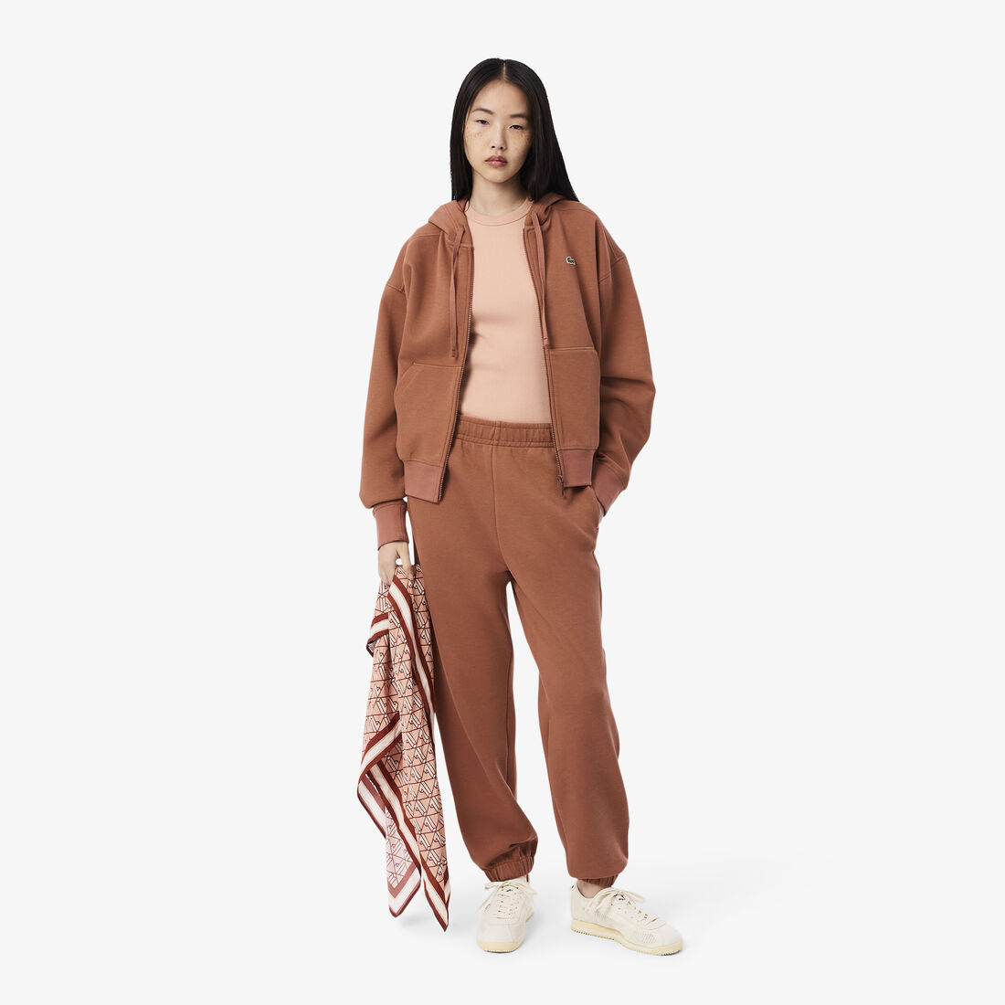 تي شيرت قطني مضلع بقصة ضيقة تي شيرت قطني مضلع بقصة ضيقة