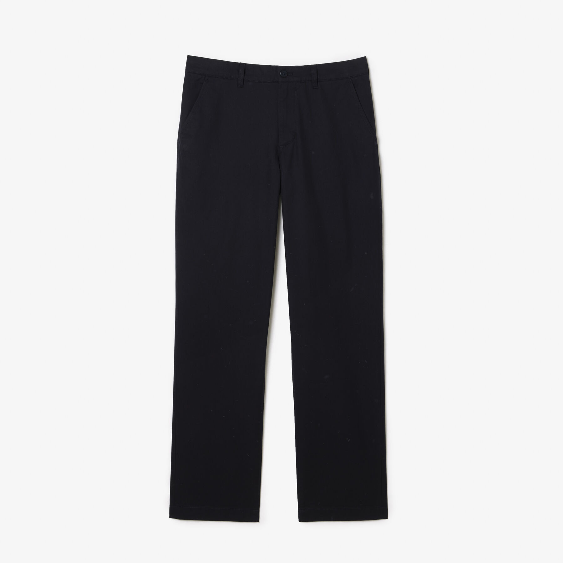 lacoste straight fit cotton twill chinos