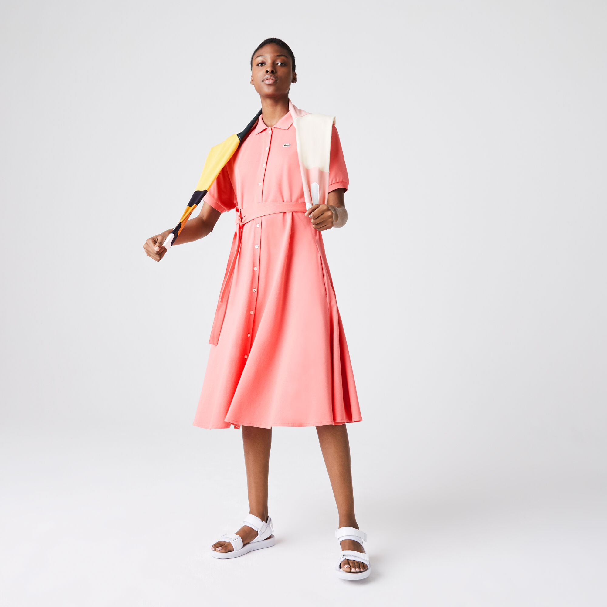 Lacoste belted dress hotsell