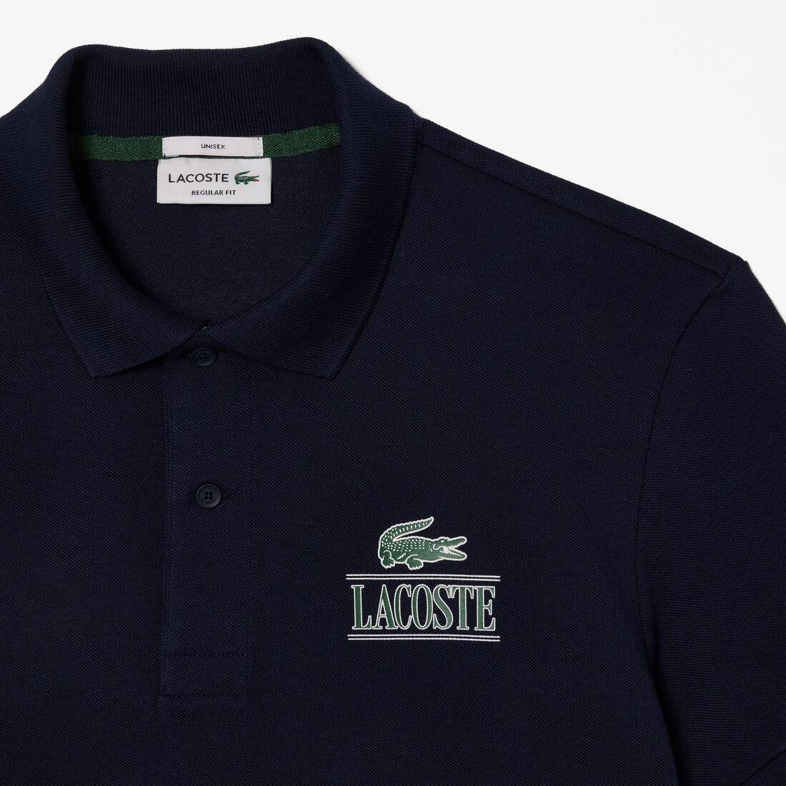 Lacoste Signature Print Stretch Pique Polo Shirt Lacoste Signature Print Stretch Pique Polo Shirt