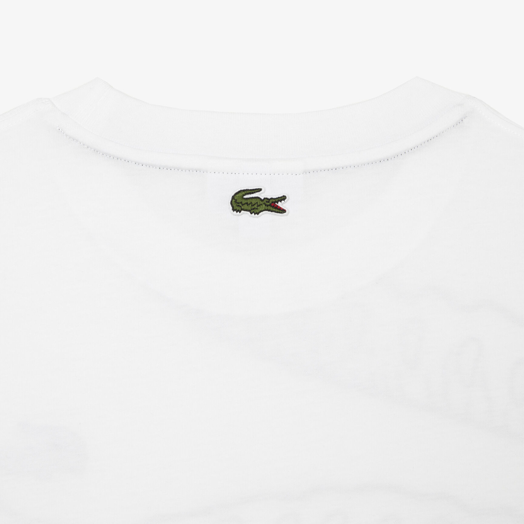 Men's Lacoste Round Neck Loose Fit Crocodile Print T-shirt Men's Lacoste Round Neck Loose Fit Crocodile Print T-shirt