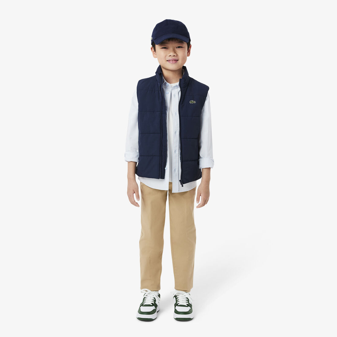 Boys' Lacoste Stretch Cotton Gabardine Chinos Boys' Lacoste Stretch Cotton Gabardine Chinos