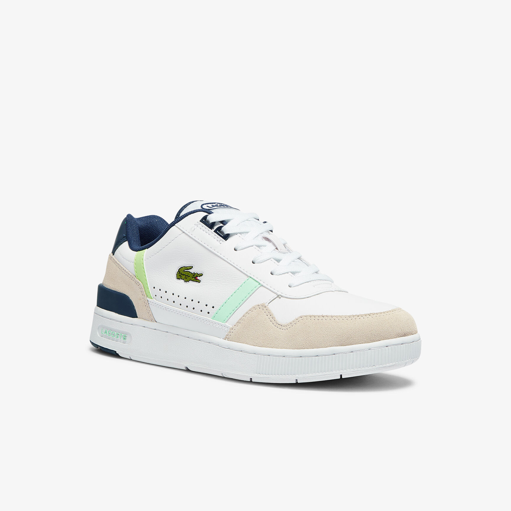 Men's T-Clip Leather Citrus Accent Trainers