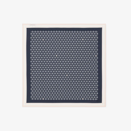 lacoste tennis print poplin scarf